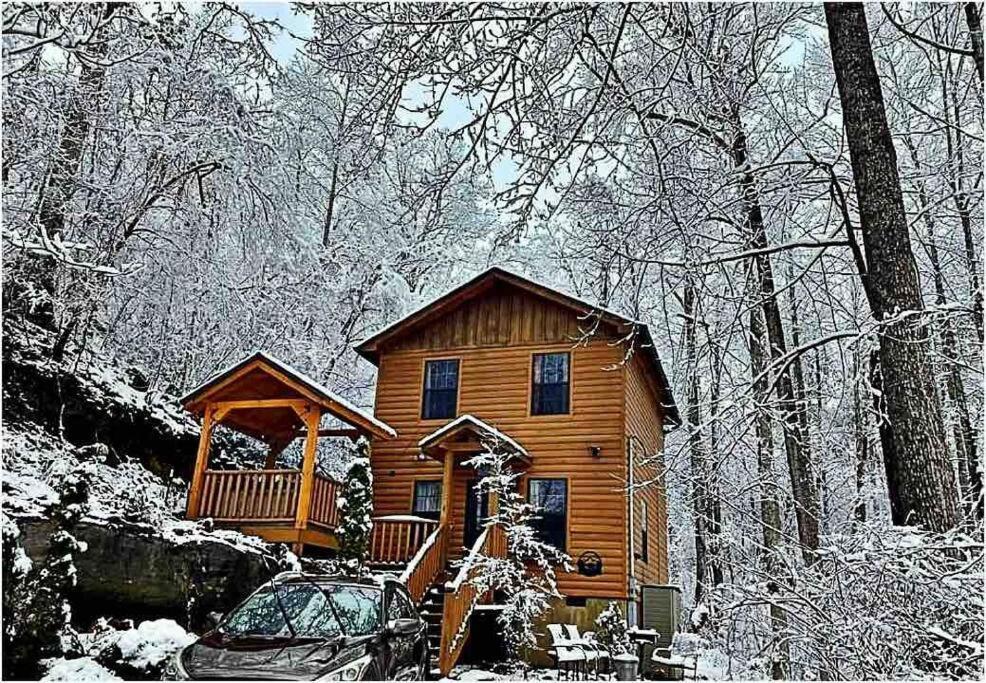 Permanent Vacation-Private Honeymoon Cabin With Hot Tub เซอเวียร์วีล ภายนอก รูปภาพ
